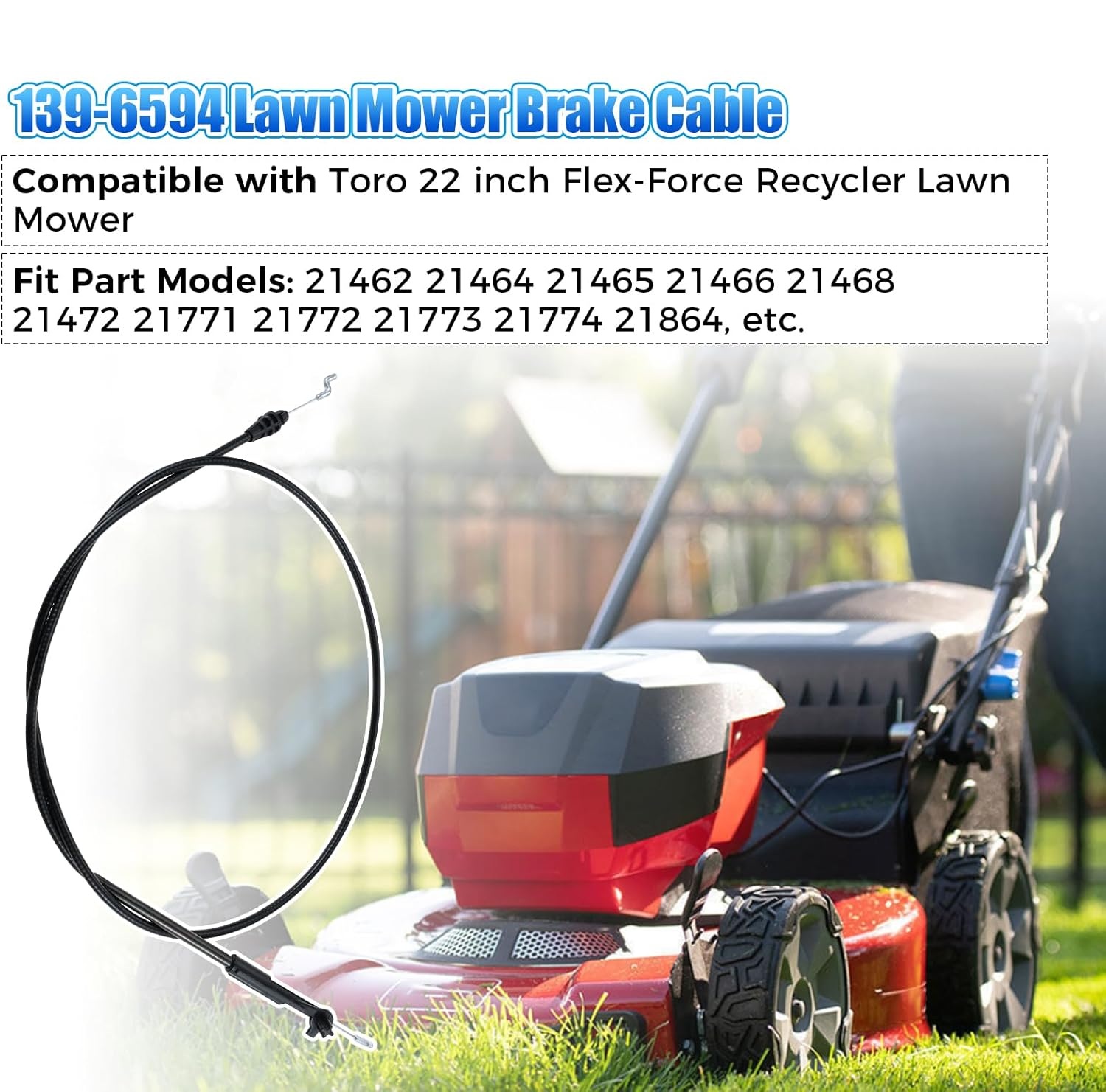 Gardening Tools B&Q - 139-6594 PP B&S Brake Cable for
