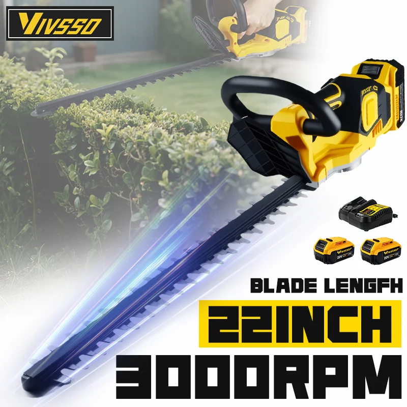 Gardening Tools And Accessories - VIVSSO Cordless Electric Hedge Trimmer Lawn