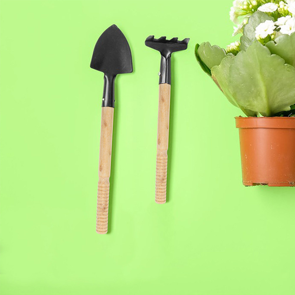 Gardening Tools And Accessories - 5Pcs Garden Tool Handle Set Wooden