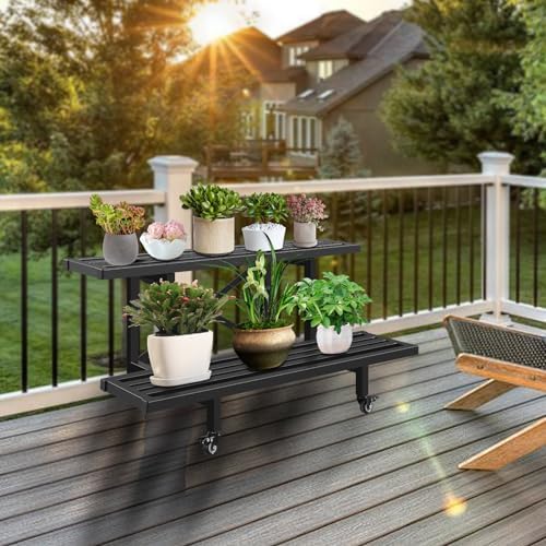 Sturdy Metal Plant Stand 2 Tie - огляд і ціна Gardening Tools Holder