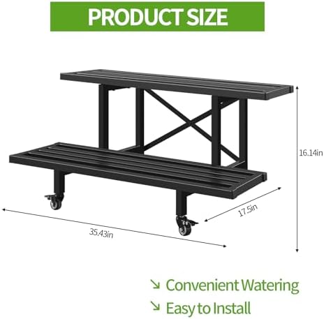 Sturdy Metal Plant Stand 2 Tie - огляд і ціна Gardening Tools Holder