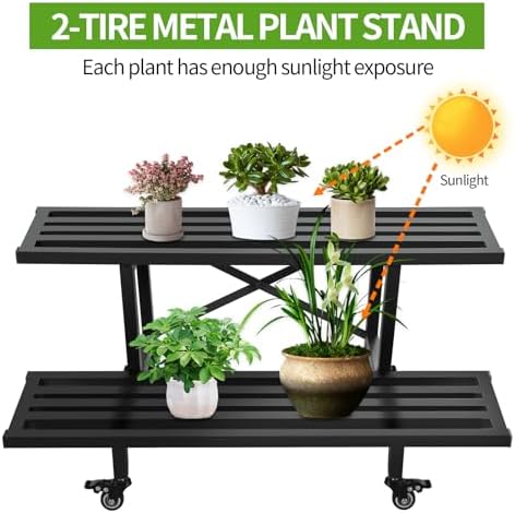 Sturdy Metal Plant Stand 2 Tie - огляд і ціна Gardening Tools Holder