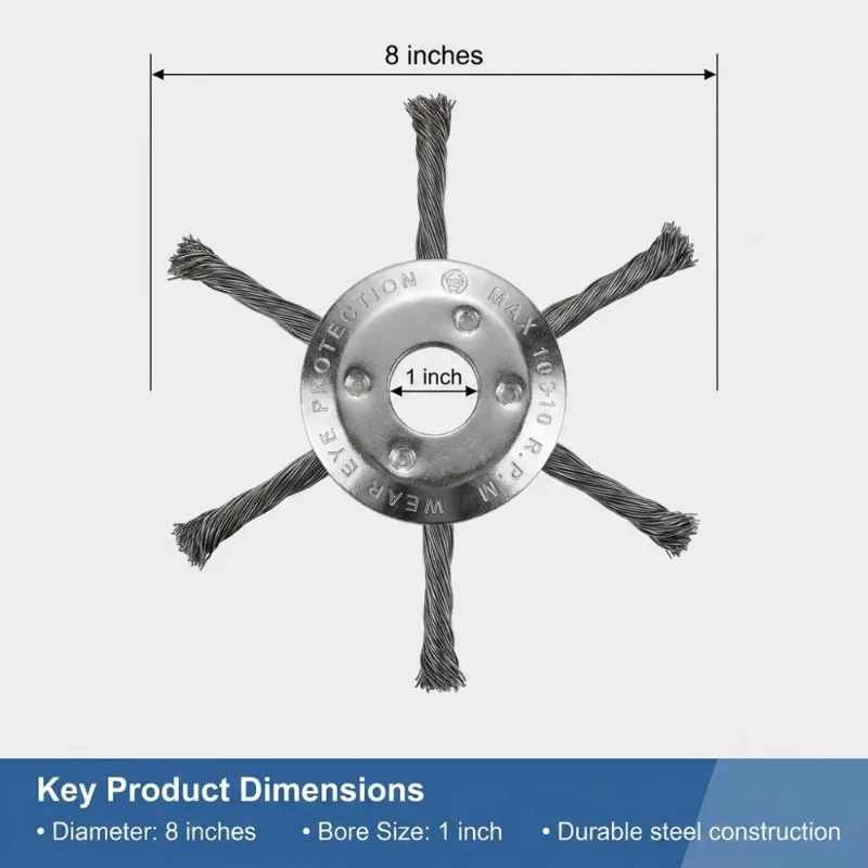 6inch Steel Wire Wheel Head Gr - огляд і ціна Weed Puller