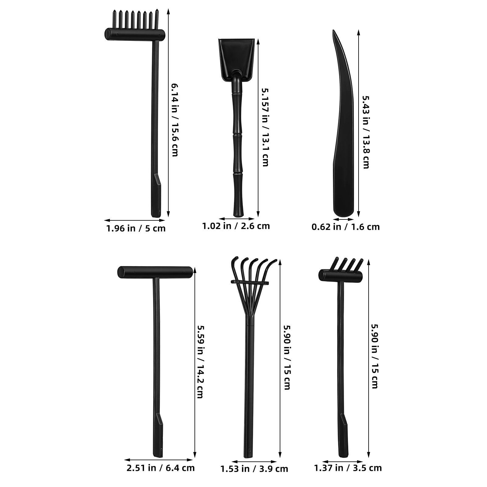 6Pcs Mini Zen Garden Sand Rake - огляд і ціна Gardening Tools And Accessories