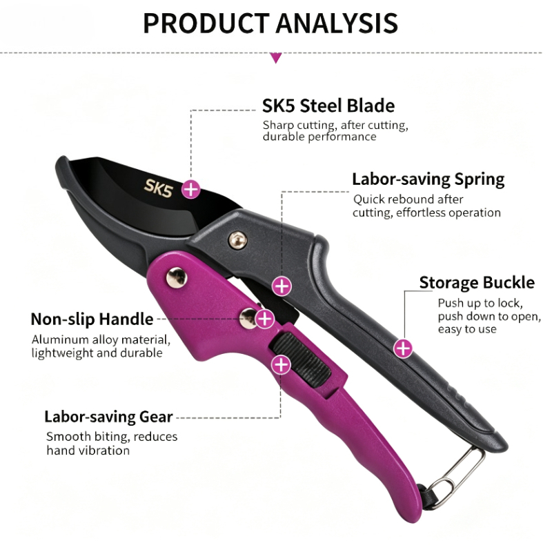 SK5 Gear Pruning Shears Portab - огляд і ціна Gardening Tools Sharp