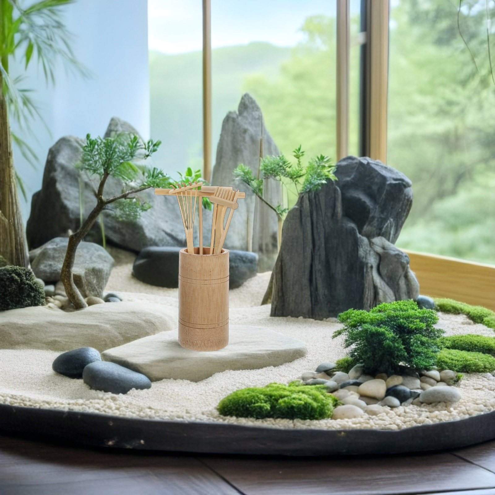 1Set Zen Sand Garden Rake Kit  - огляд і ціна Gardening Tools And Accessories