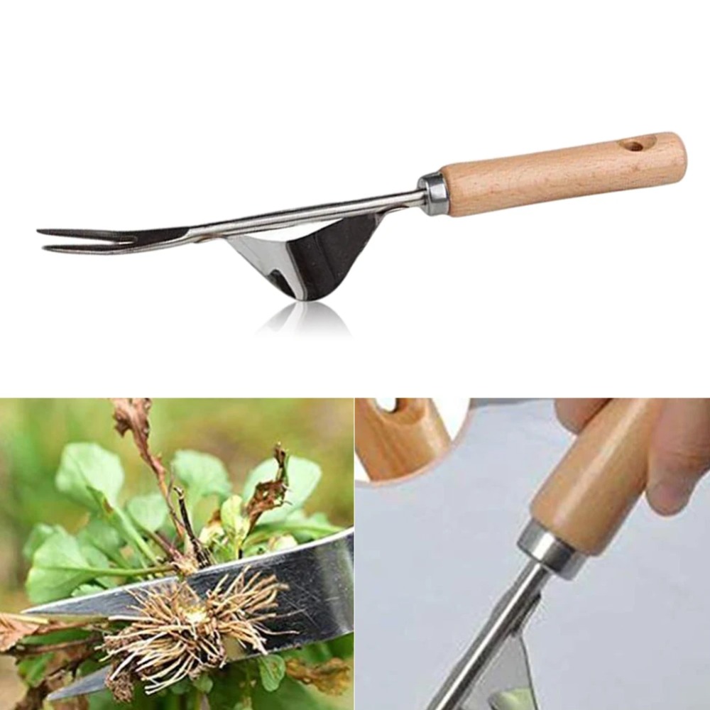 1pcs Wood Handle Stainless Ste - огляд і ціна Weed Puller