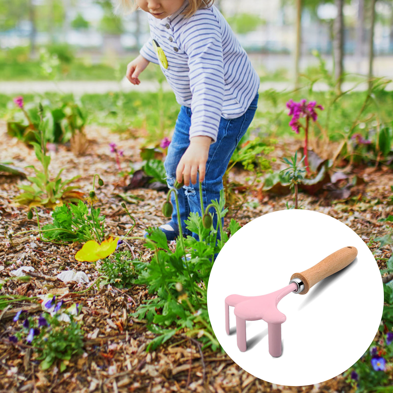 Little Gardener Tool Set Color - огляд і ціна Gardening Tools Girls